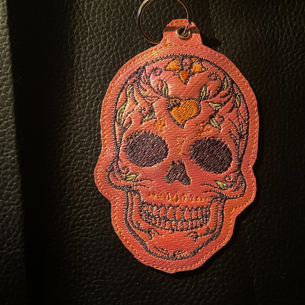 Sugar skull keychain